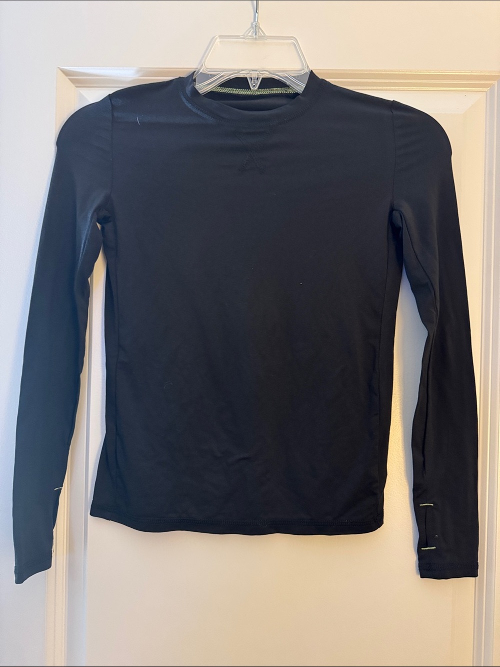 Cuddl Duds Black Long-Sleeve Thermal Top